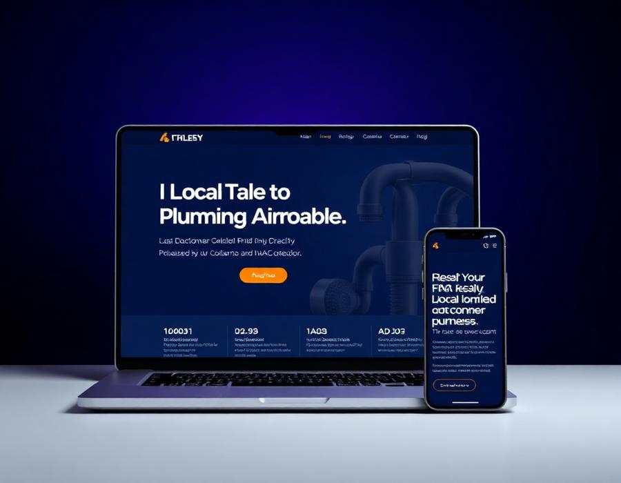 Halsey Home Services website shown on a laptop and phone